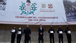 BOLETÍN Entrega Heroico Cuerpo de Bomberos de la Ciudad de México reconocimientos a elementos destacados